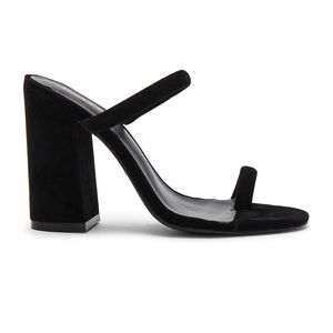 NWT- Black suede heels